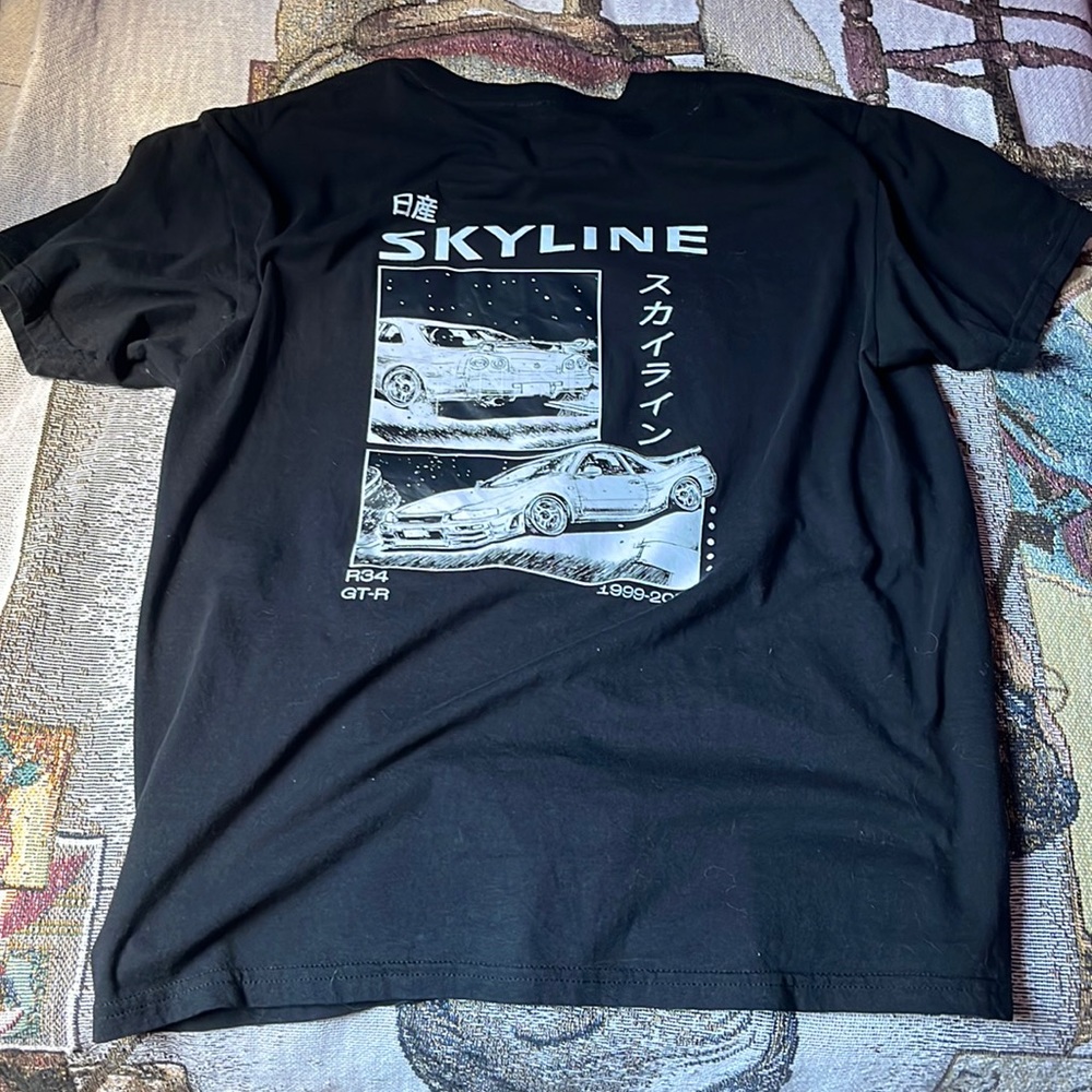 Black Nissan skyline graphic tee